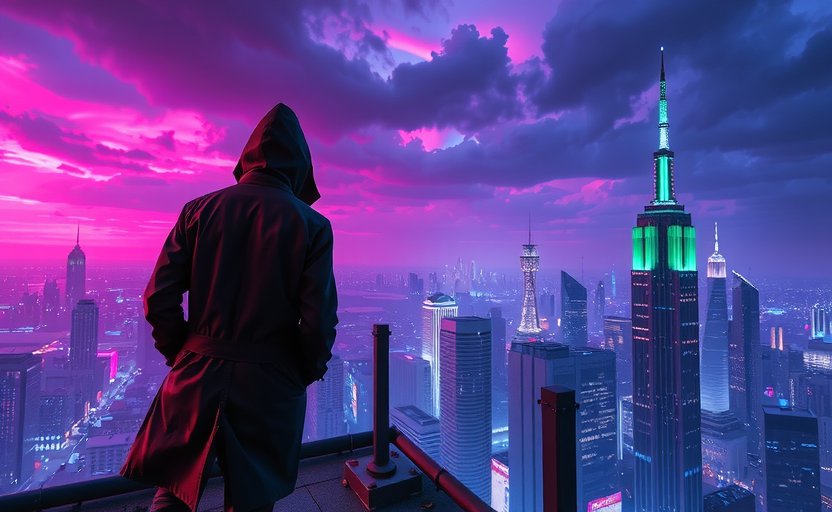 Neon Nexus Cover - Cyberpunk PC Game