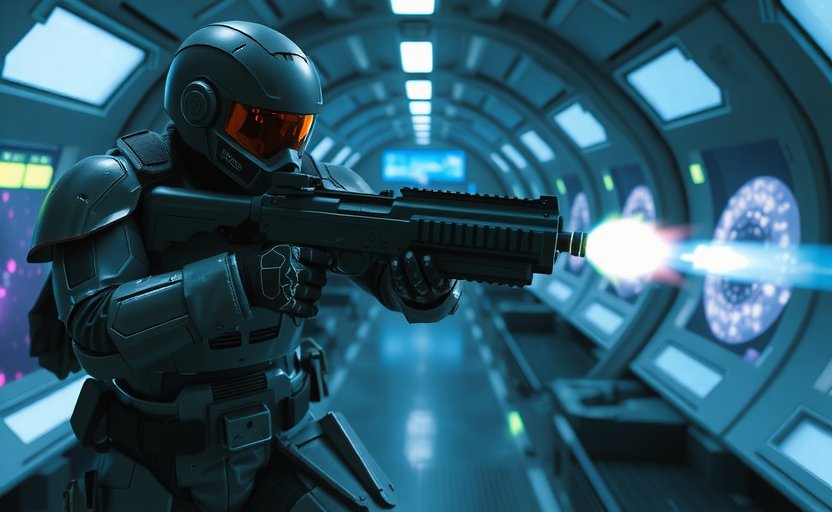 Quantum Veil Cover - Sci-Fi Strategy Game